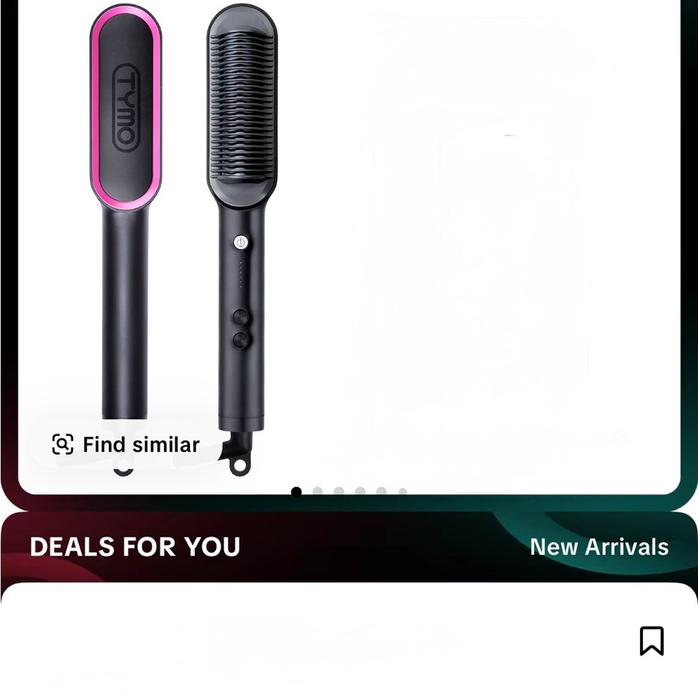 Tymo Ring Pink Hair Straightening Brush